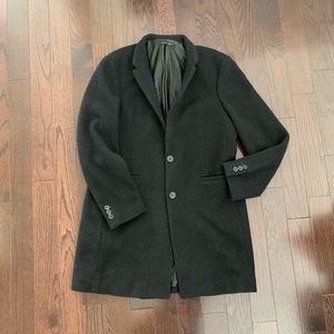 Men’s Black Zara Boucle Mid length coat jacket